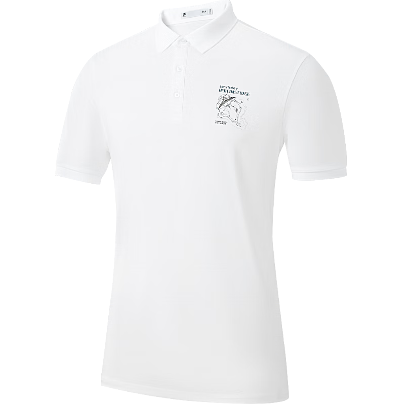 HLA Short-Sleeve Polo Shirt for Men, Three-Body Collaboration Series, Cool-Feeling Short Sleeves for Men, Summer Wear