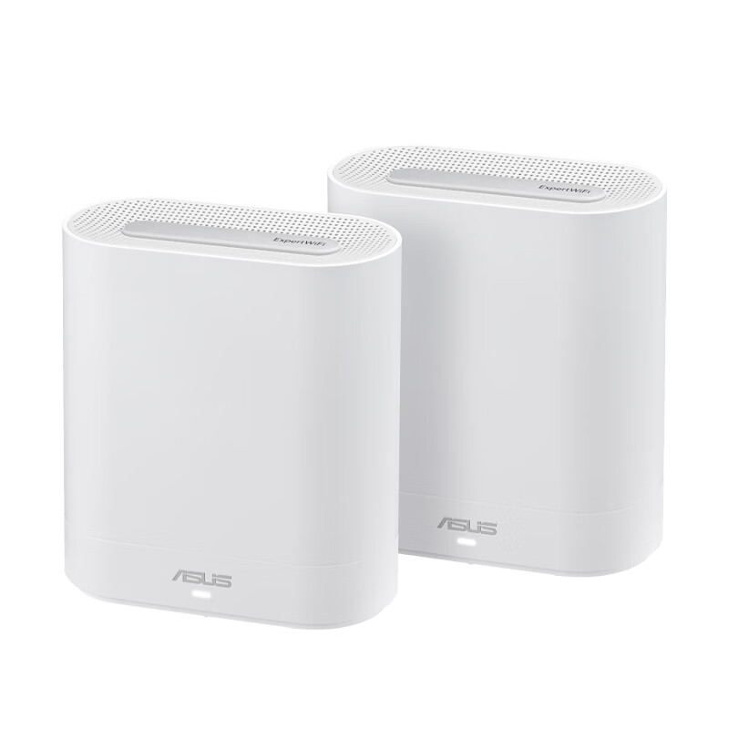 ASUS Enterprise-Grade Router, Tri-Band Gigabit Wireless Router, Commercial And Home Use, Distributed Parent-Child Router, ExpertWiFi Whole-House WiFi 6 Set, EBM68 Dual Units