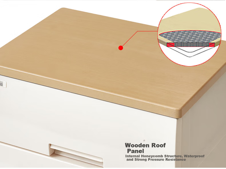 TENMA 4-Tier Drawer Storage Cabinet, No Assembly Required, Wardrobe, Storage Cabinet, Bedside Table, Drawer Cabinet 10
