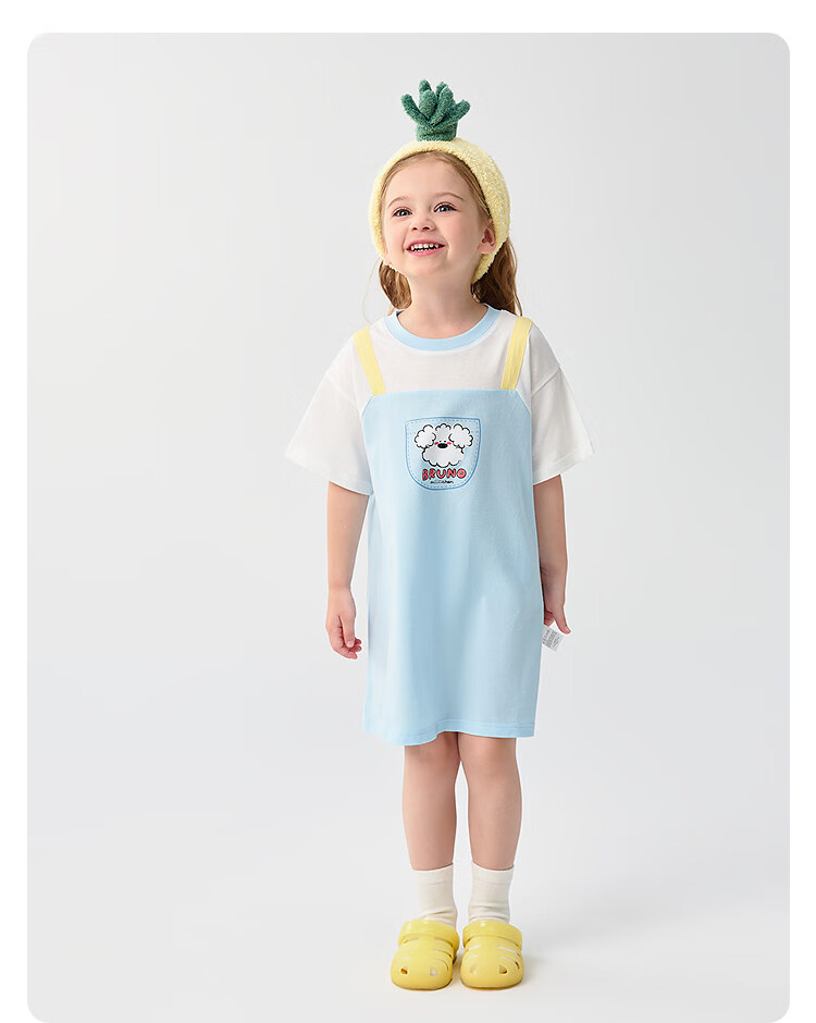 BALABALA Girls' Nightgown, Children's Loungewear, Summer Air Conditioning Dress [Miiichan IP] 208225171002 11