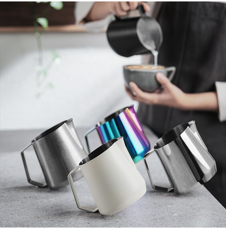 MHW-3BOMBER High-Performance GT Latte Art Machine, Professional Barista Italian Milk Foam Art Cup, Innovative U-Shaped Spout 18