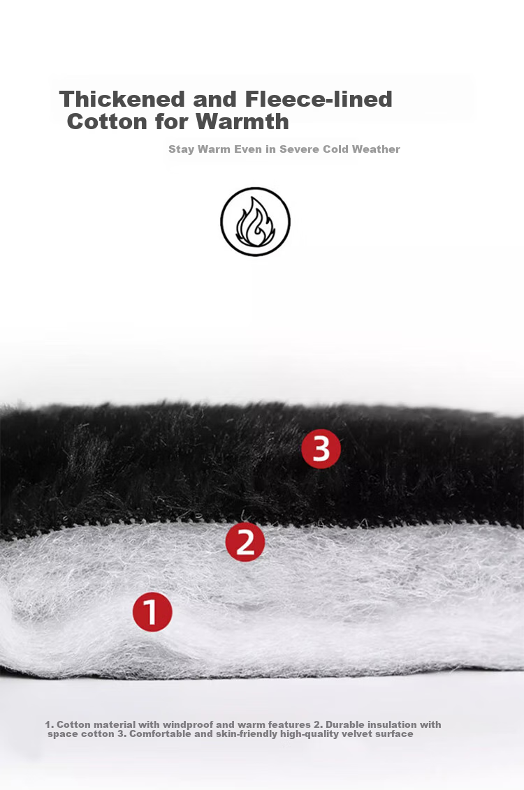 Semir Winter Hat for Men, Outdoor Cycling Fleece-Lined Thick Windproof Cold-Proof Warm Cotton Hat for Women in Autum 4