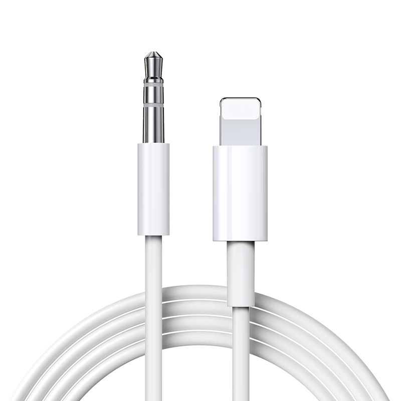 BIAZE Lightning to 3.5mm Audio Cable for Car Audio Adapter, Compatible with Car Speakers for IPhone 14/13/12/11/XR/8Plus