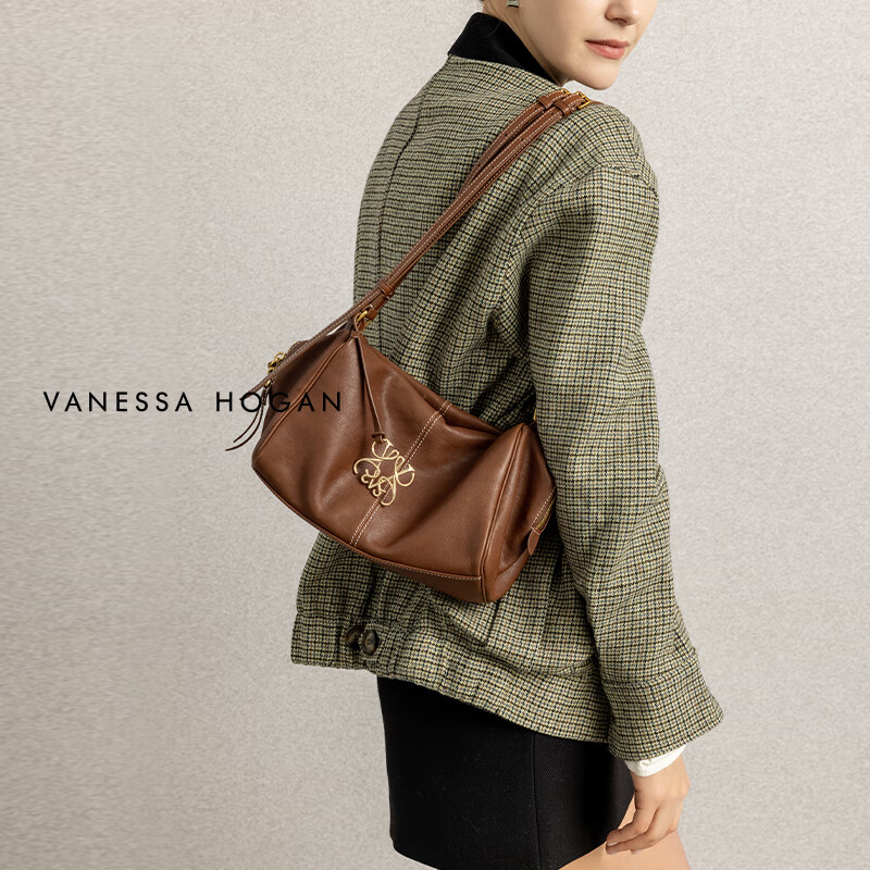 Женская сумка VANESSA HOGAN, кожаная сумка через плечо, небольшая сумка Boston, для ежедневных поездок, высококачественная сумка