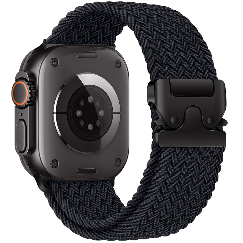 BHO Compatible Apple Watch Band, Suitable for Apple Watch Series 12/11 Braided Loop Strap, IWatch S10/9/8/7/6/ultra4/se3/2 Parachute Buckle Strap