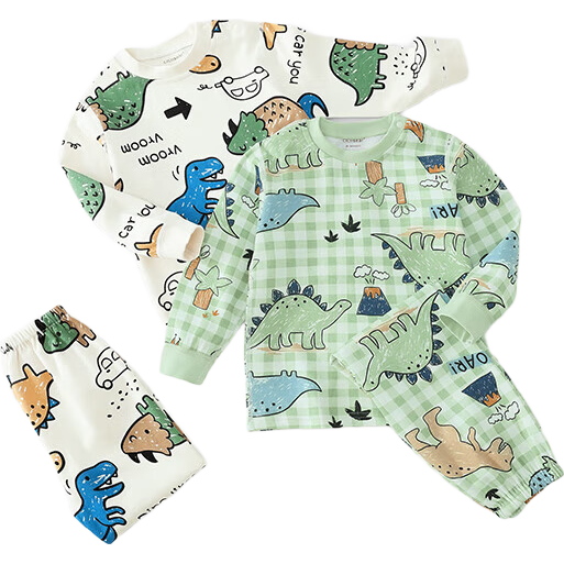 Ciciibear Boys' Autumn Underwear Set, Baby Thermal Underwear, Pure Cotton Class A Children's Underwear Set, Pajamas for Winter