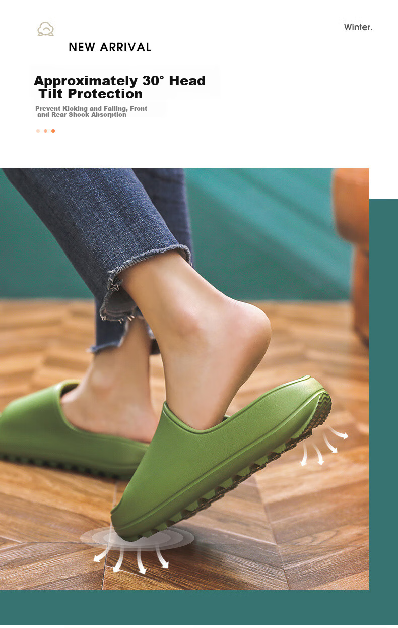 GUOLUOFEI Extra Large Size Squishy Slippers for Women, Summer Shower EVA Men's Thick-Soled Sandals, Pink, Size 39-40 5