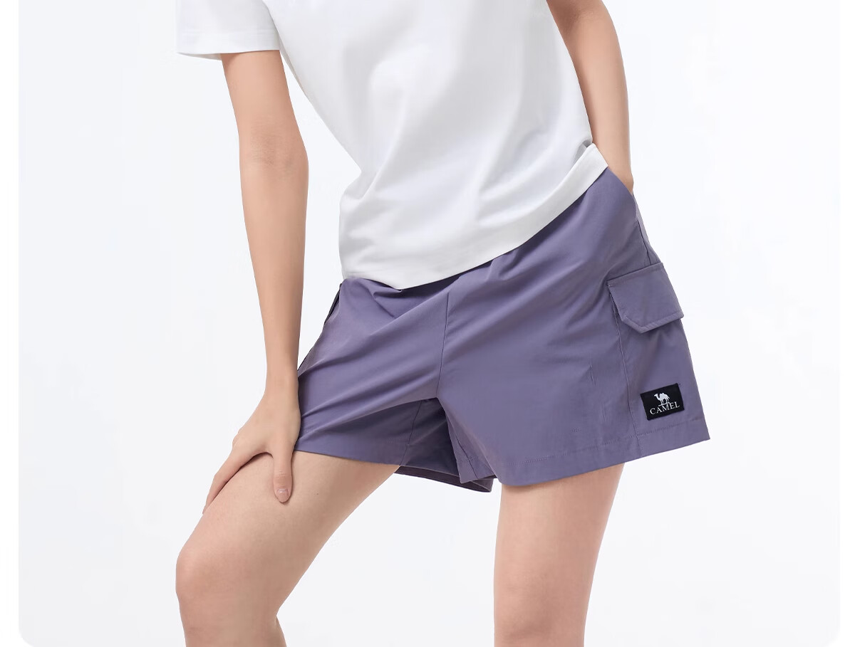 CAMEL Women's Short Sleeve T-Shirt Antibacterial Heat-Blocking Breathable Quick-Dry Sports Casual Crew Neck Top Men A15BAVV023 3XL 27