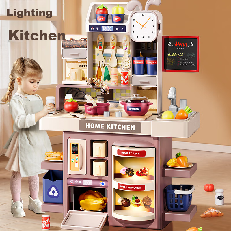 Kakabeier Children's Kitchen Toys, Girls' Pretend Play, Realistic Cooking Utensils And Vegetable Set, for Ages 3-6, Birthday Gift for Kids