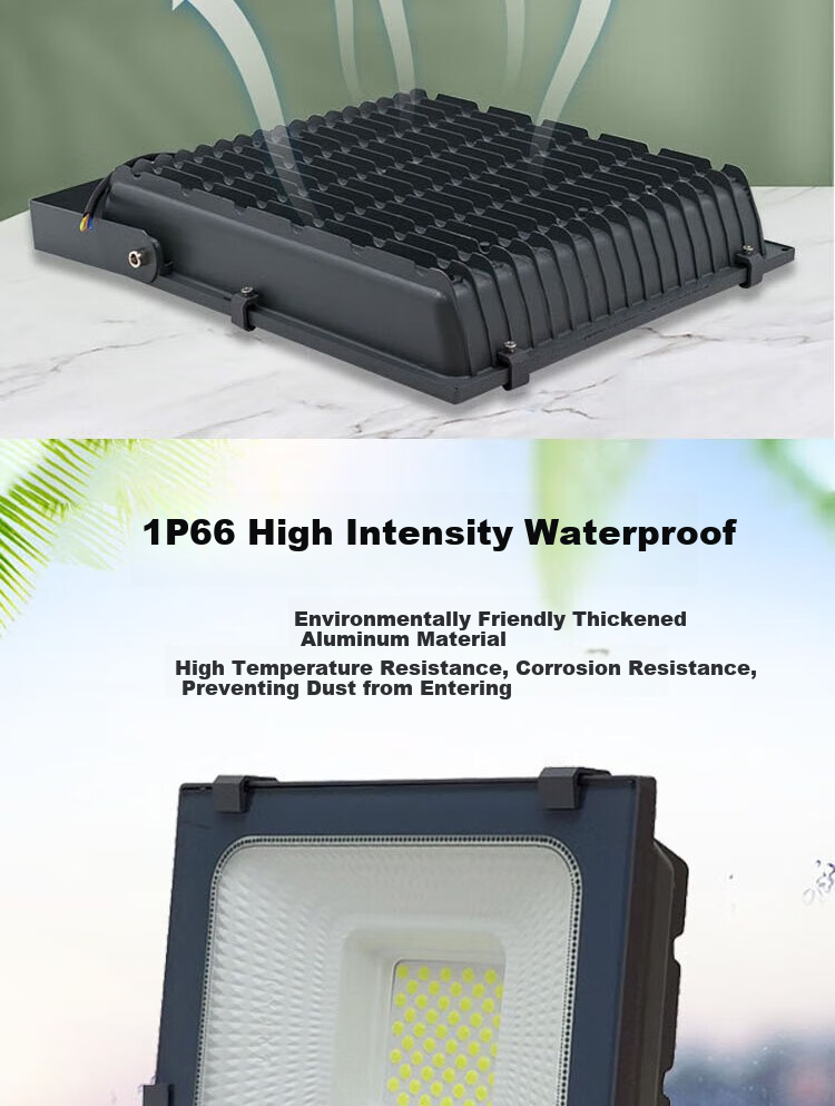 Yaming LED Floodlight, Outdoor Waterproof Signage Spotlight, High Brightness Searchlight, Construction Site Yard Flood Light, YM-7070 White Light Nano Series 6