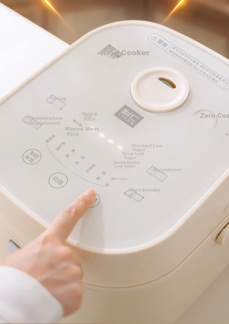 Liven Rice Cooker, Zero Fluorine Titanium Enamel Non-Stick Inner Pot, 3L Capacity, Small Household Electric Rice Cooker for 4-5 People, Smart Reservation Porridge Cooker And Rice Cooking Pot FB-D3568 10