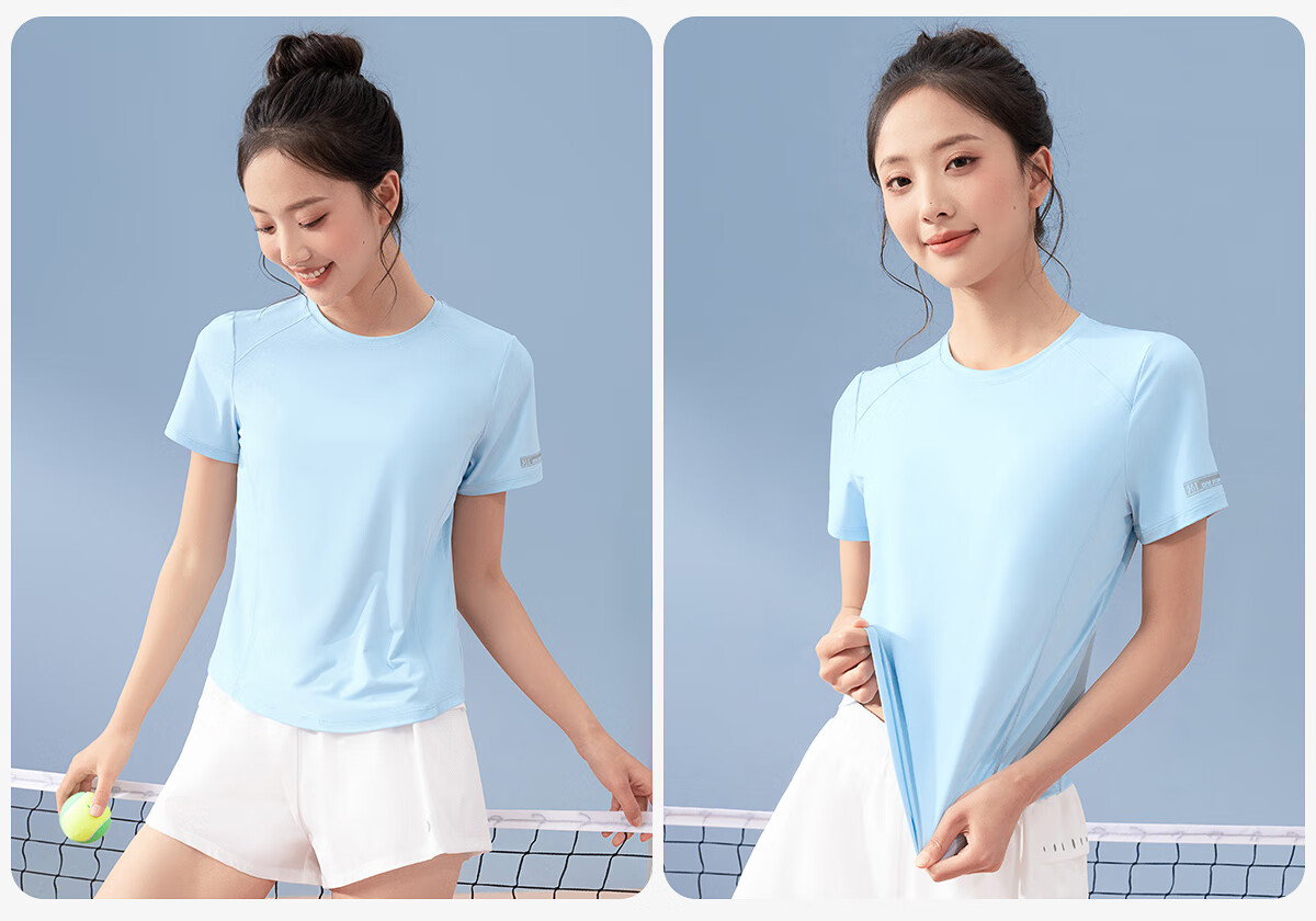 361° Sports T-Shirt Summer Yoga Fitness Running Women's Short Sleeve Breathable Loose Quick-Dry Shirt 31