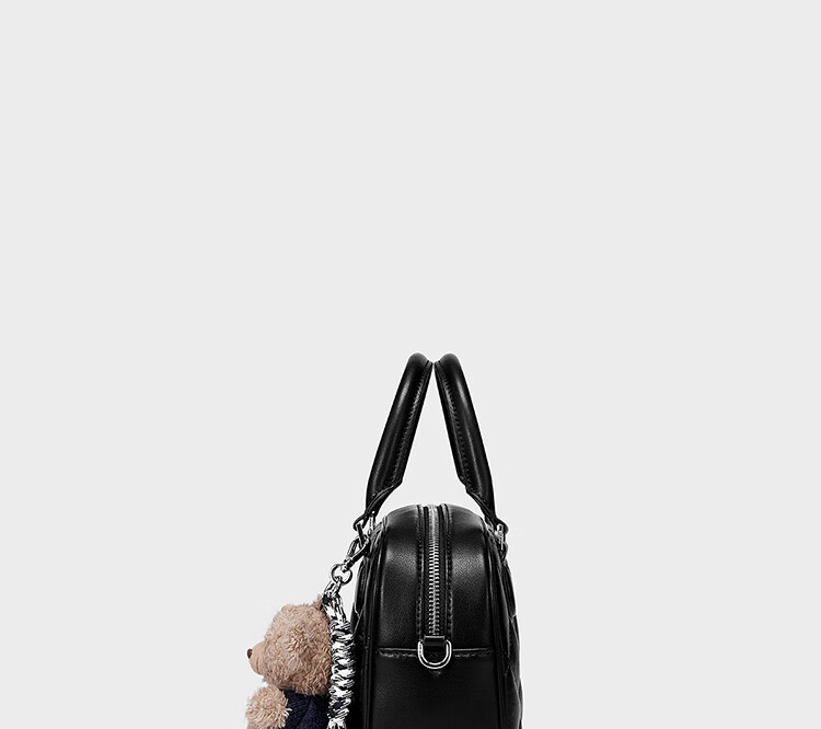 JUST STAR Celebrity-Style Bowling Bag, Women's Handbag, 2026 New Luxury Shoulder Crossbody Boston Tote Bag, Birthday Gift 14