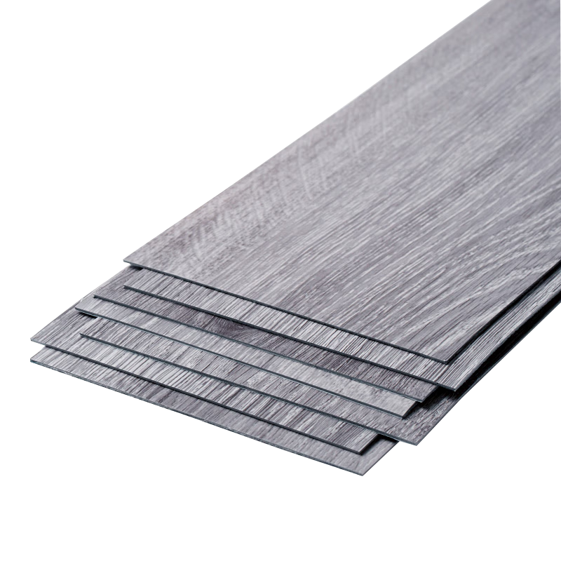 Oumai Waterproof Non-Slip Thickened Wear-Resistant Wood Grain PVC Floor Sticker Self-Adhesive Floor Renovation Gray Oak
