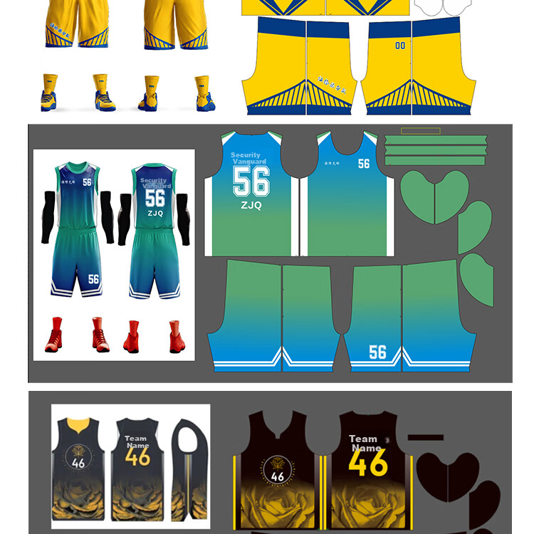LIEYAO Basketball Uniform Set for Competition And Training, Team Sportswear with Breathable Fabric And Printed Numbers LY1928 Light Blue 2XL 7