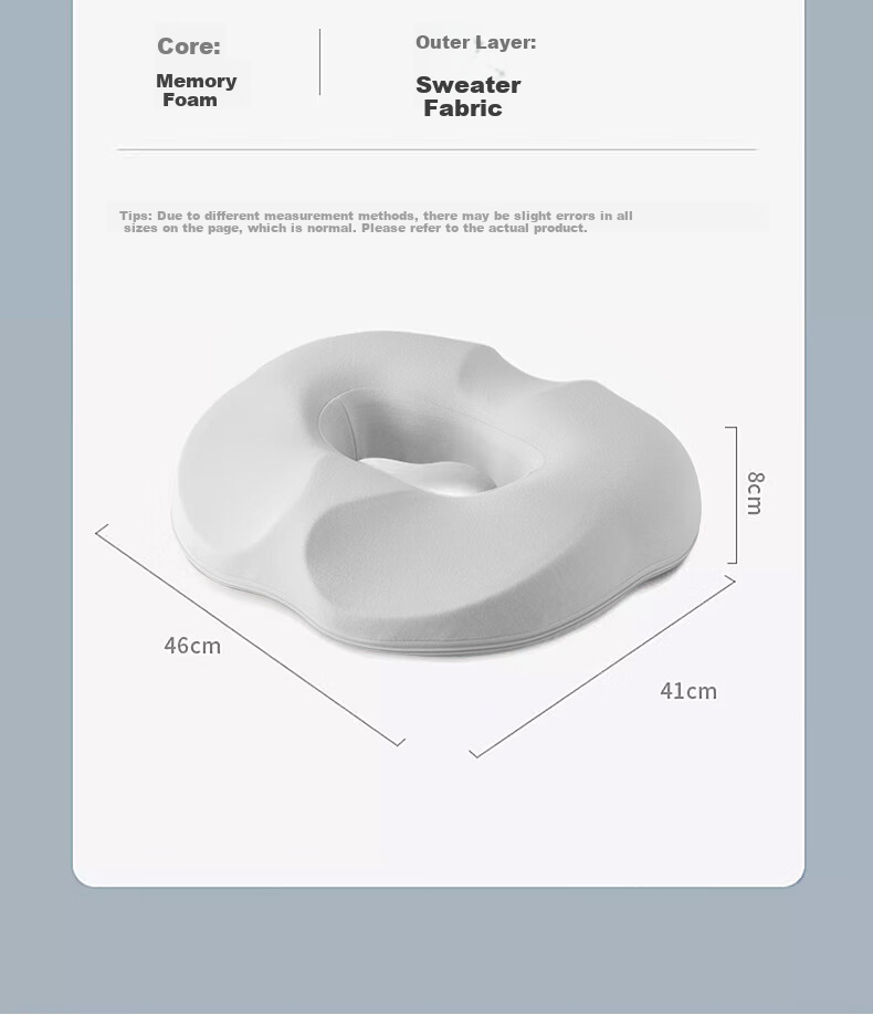 Mixiaoshu Hemorrhoid Cushion, Butt Pad for Office, Postpartum Long-Sitting Chair Pad, Natural Delivery Maternity Pressure Relief, Post-Surgery Anal Fistula Tailbone Pad 20