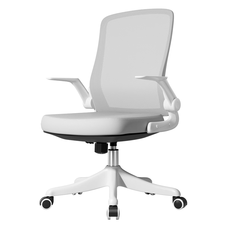 Deli 91106 Foldable Chair with Backrest And Armrests, Home Office Chair, Study Chair, Ergonomic Design, Gray