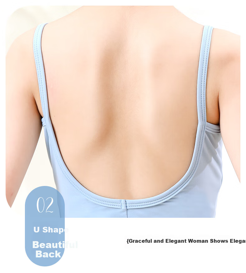 Zhiyouban Children's Ballet Dance Dress, Girls' Spaghetti Strap Dance Dress, Professional Art Exam Dance Performance Costume for Girls' Gymnastics Practice And Shows 7