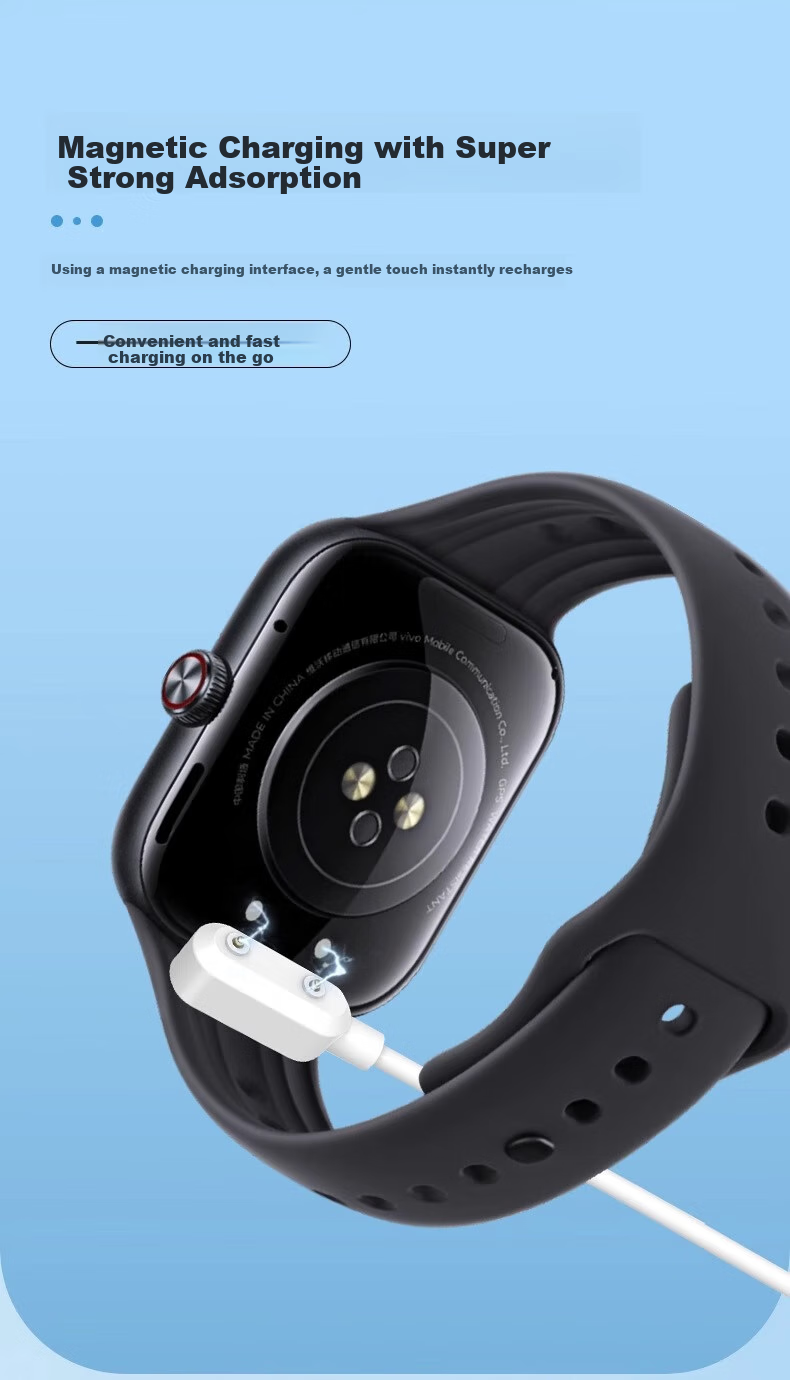 Iboann Compatible with Vivo Watch Charger, IQOO WATCH GT2 Charging Dock, Wireless Fast Charger, Vivo WATCH GT2 Watch Charging Cable, Magnetic Accessories 1