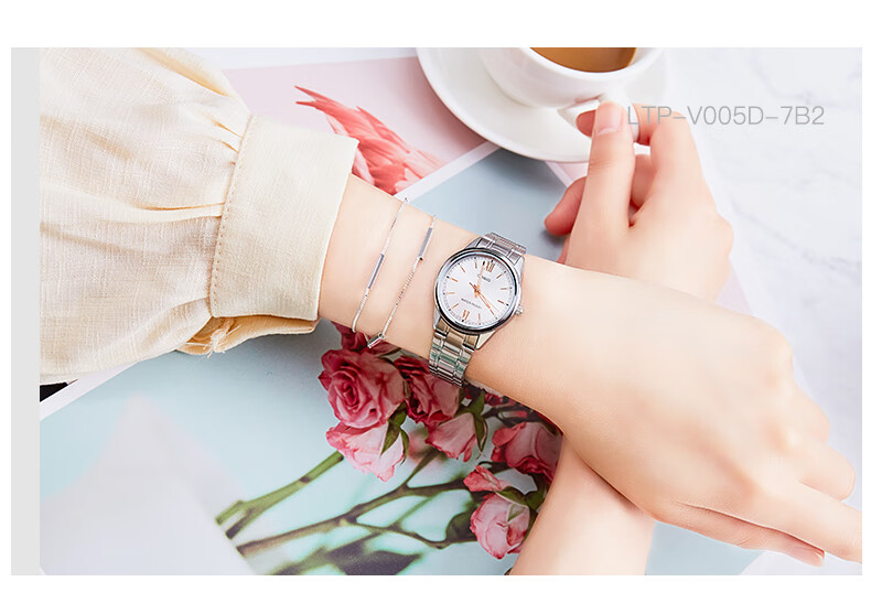 CASIO Watch, Simple Analog Steel Strap Small Dial Quartz Women's Watch [Valentine's Day Gift], LTP-V005GL 15