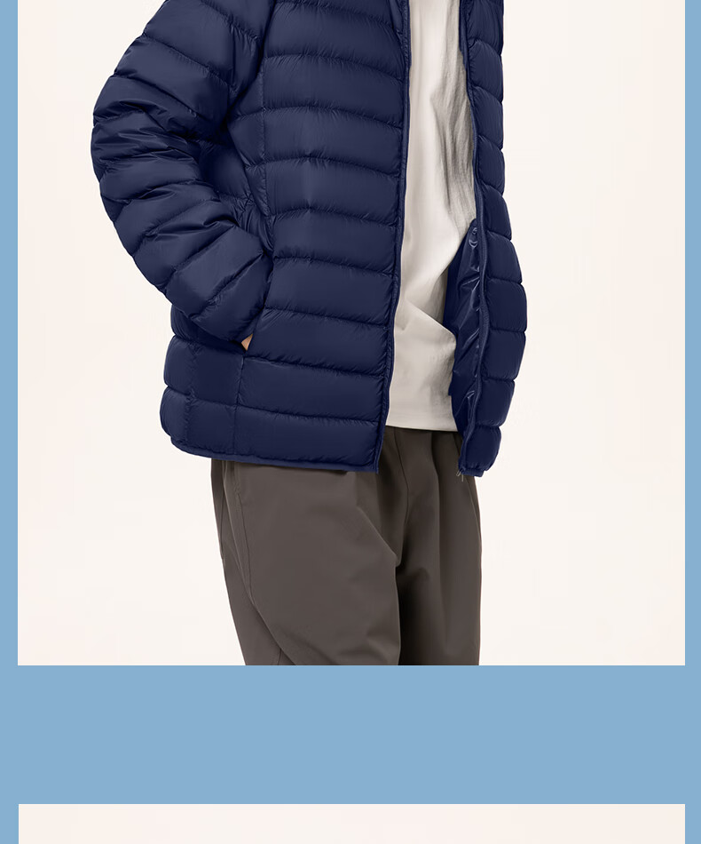 GENIOLAMODE Lightweight down Jacket for Men, Winter Stand Collar, 90% Duck Down, Warm Winter Coat, Men's Outerwear, Black, Size M 20