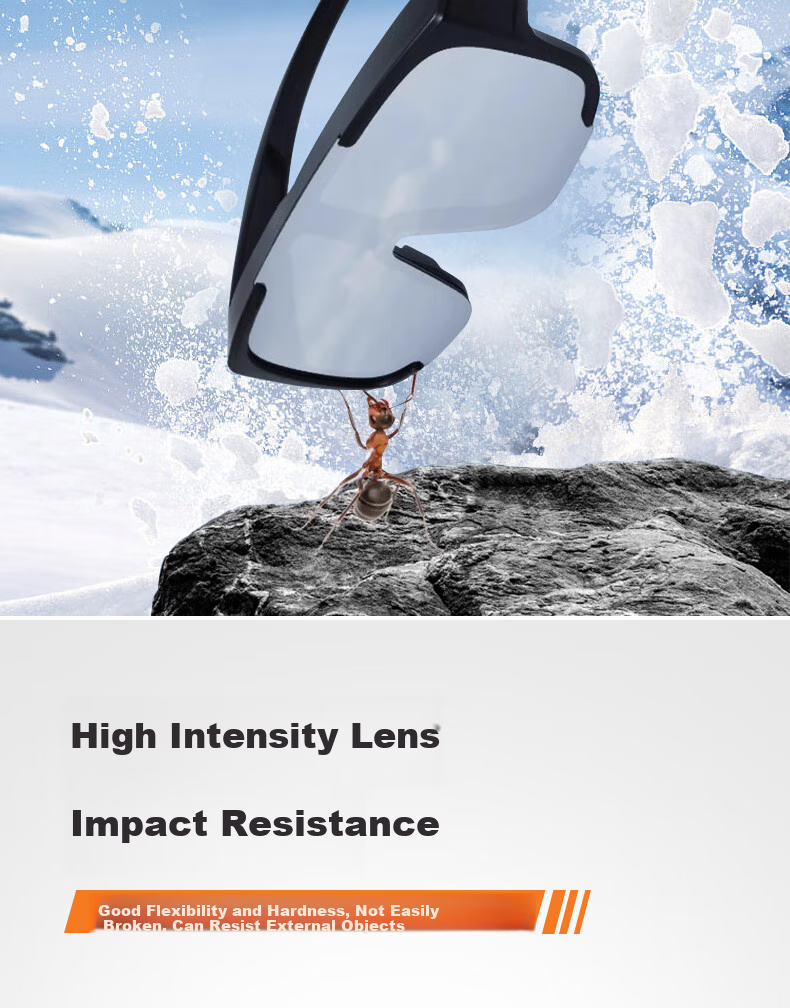 Cuntiandaofu Hiking Sunglasses, Cycling Glasses with Frames, Sunglasses Frame for Nearsighted Glasses, Protective Goggles, Skiing Goggles, Black Frame with Mercury Lenses 9