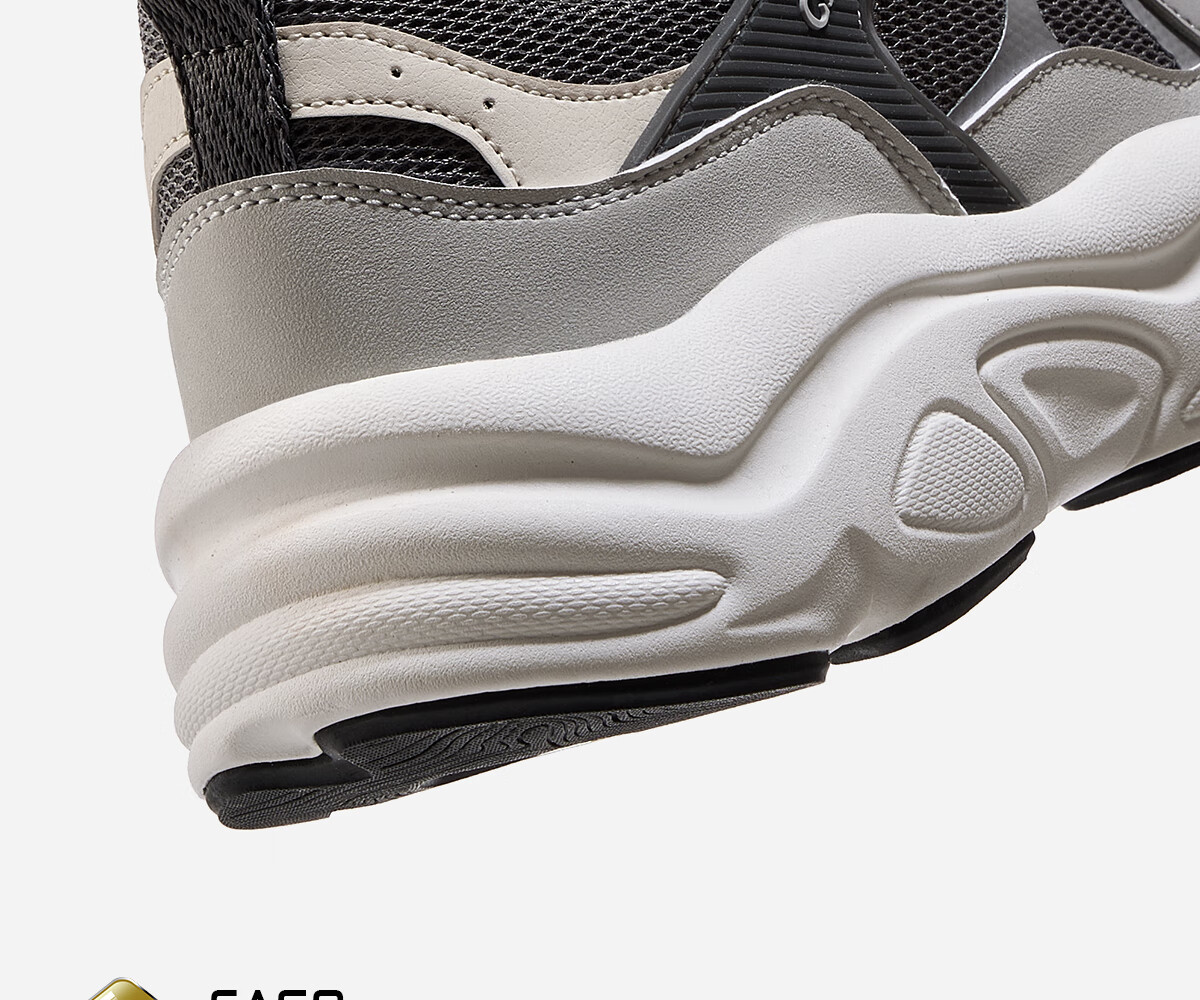 CAMEL Outdoor Casual Shoes Spring Women's Retro Dad Shoes Breathable Comfortable Thick-soled Sports Shoes Men 3032 Light Gray 37 16