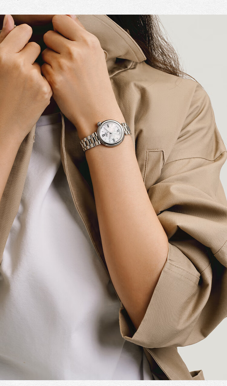 TISSOT Le Locle Series Starlight Women's Watch, Swiss Quartz Ladies Steel Strap Wristwatch, Fashionable Timepiece, Birthday Gift 9