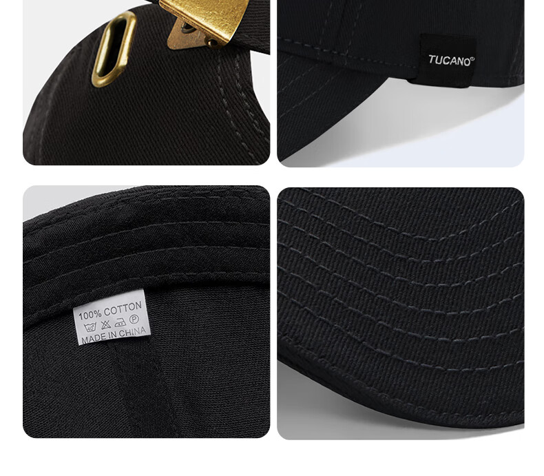 TUCANO Baseball Cap for Men And Women with Large Brim, Sun Protection Hat for Outdoor Sports And Fishing, Face-Slimming Sun Hat 19