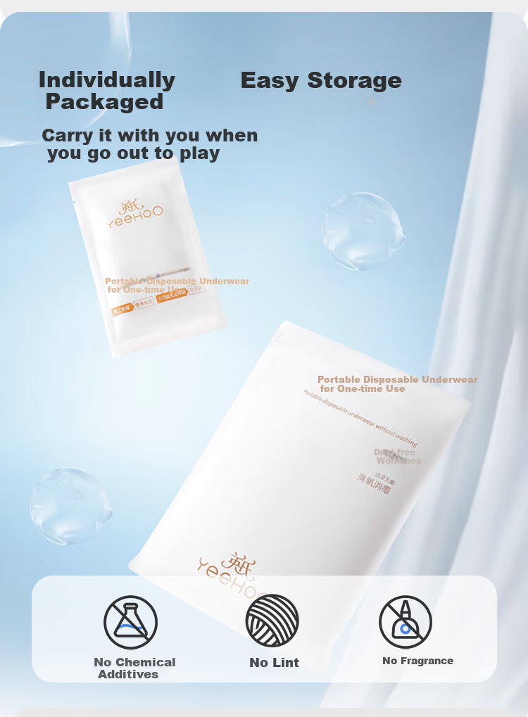 YEEHOO [Ozone Disinfection First Wear, No Wash] Pure Cotton Disposable Children's Underwear, Individually Packaged, Daily Use for Boys And Girls 14