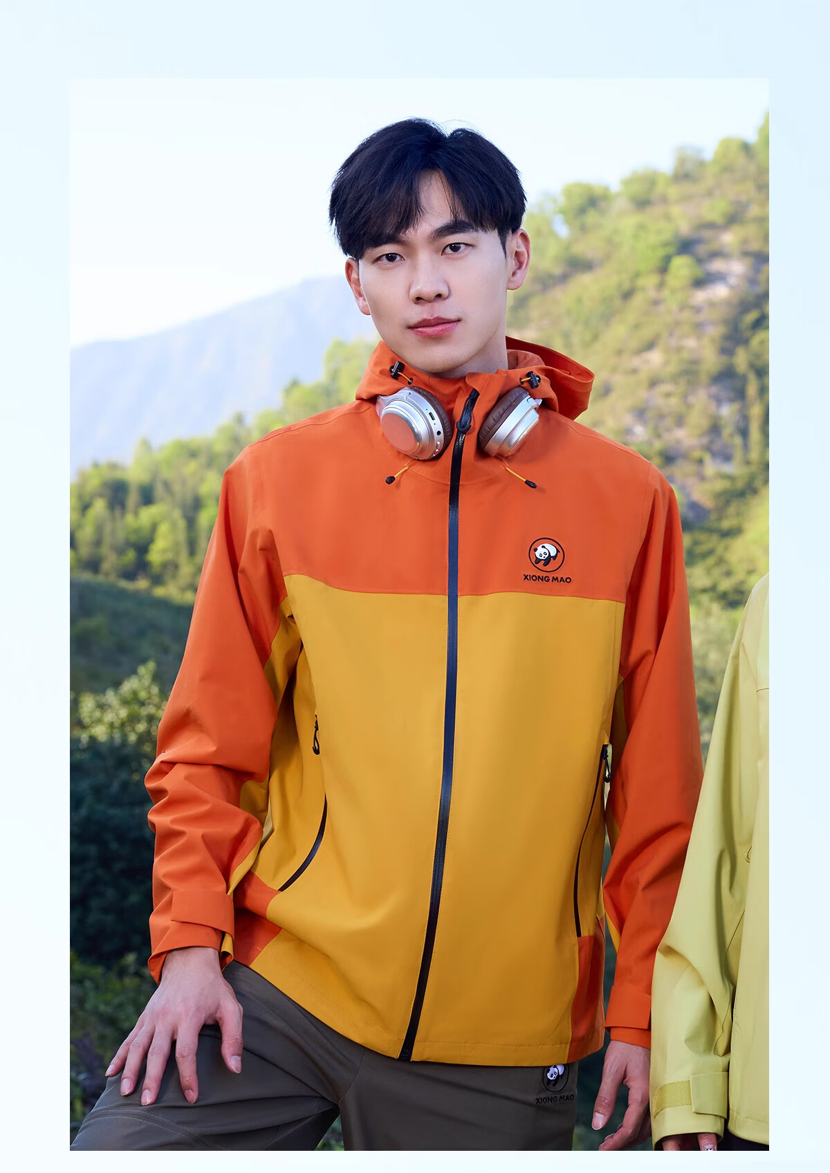 CAMEL Panda Collaboration Outdoor Waterproof Windproof Mountaineering Jacket Unisex A35BA18158 L 10
