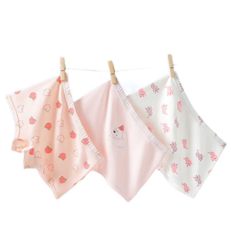 Bingxuemumian Girls' Cotton Underwear, Class A Cotton Boxer Briefs, 7A Grade Antibacterial Breathable Shorts, for Growing Children And Teens