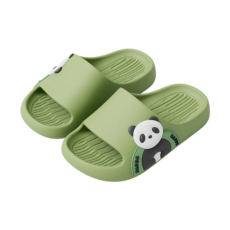Zhubaba Children's Slippers, Boys' New Summer Style, Indoor Non-Slip Bathroom Shower Cute Baby Girl Sandals, Green, Size 21