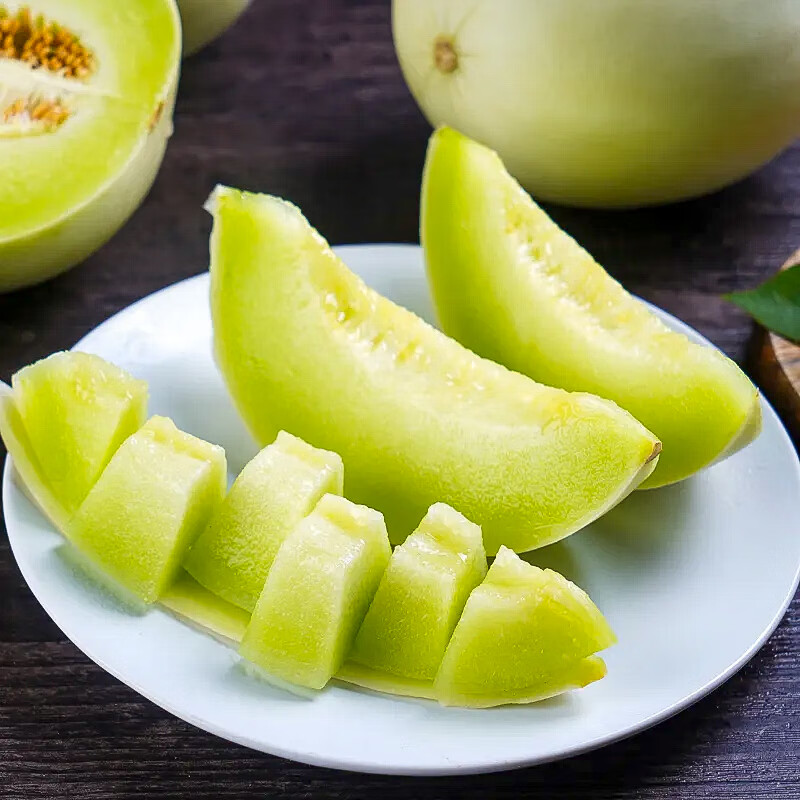 京鲜生 玉菇甜瓜 2粒装 单果重2-2.8斤净重4-5.5斤 水果礼盒