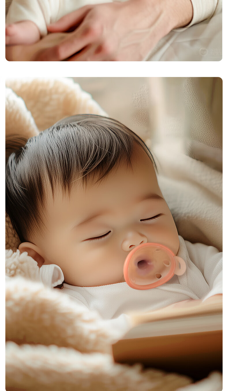 Garkoko Breast Milk Pacifier for 1-6 Months, Anti-Colic, Newborn Baby Soothing Pacifier, Prevents Open Mouth, Ultra-Light 16