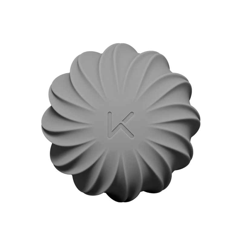 Keep Petal Silicone Fascia Ball Foot Massage Ball Back Muscle Relaxation Rehabilitation Yoga Fitness Ball Round Glacier Gray