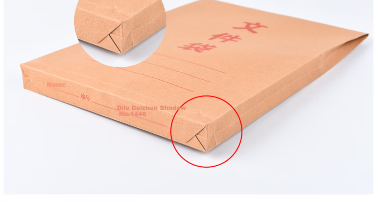DiLe Thick Horizontal Kraft Paper File Folders, Customized Bid Document Envelopes, Contract And Document Folders, Pack of 10, Office Supplies, 1447 8