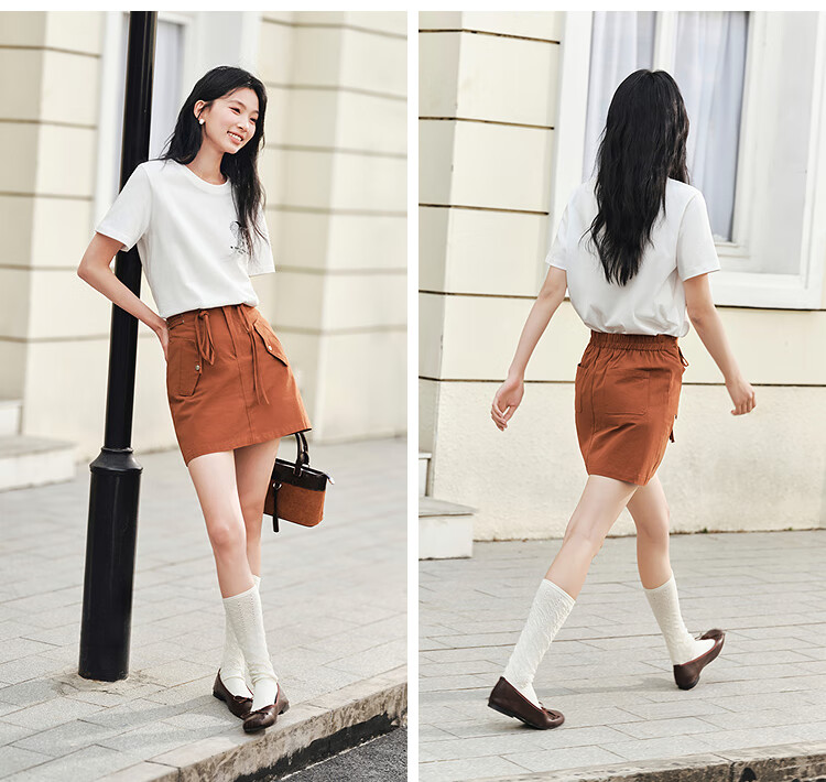 Semir [Mall Matching Style] Short Sleeve T-Shirt for Women, Dog Embroidery, Summer 2025 Loose Casual Clothing 101325100092 8