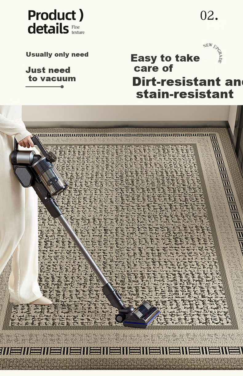 Qimian Entrance Mat, Doorway Foot Mat, Luxurious High-End Feel, Non-Slip, Dirt-Resistant, Foyer Doormat, Liuying, 60*90cm 2