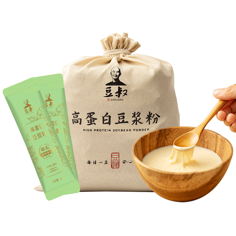 豆叔原味豆浆粉纯豆浆粉40%高蛋白非转基因750g25g*30条/袋
