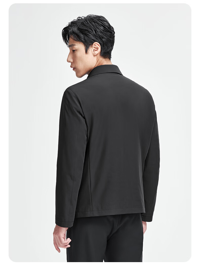 Goldlion [Cashmere Filling] Autumn Winter Jacket, Thickened Lapel, Warm Business Casual Coat for Men, Navy Blue-95L1 2XL 14