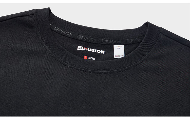 FILA FUSION Official Trendy Brand Zhang Hao Couple Knit Short Sleeve Breathable Cool Casual T-Shirt 35