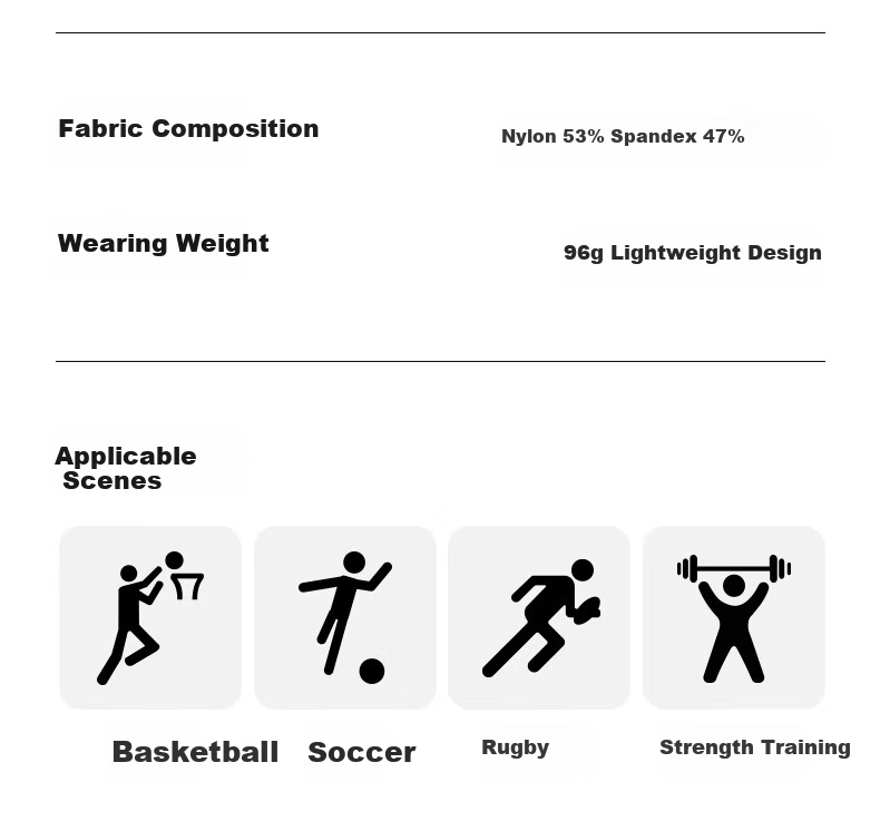 Lianji S2 Professional Basketball Sports Knee Pads, Training Fitness Running Unisex Half-Moon Plate Knee Impact Protection Gear 6