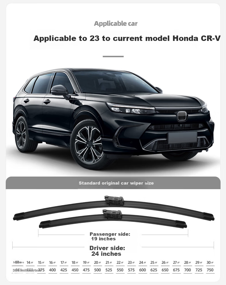Deyun, Guangqi Honda Hao Ying Wiper Blade, for 2020-2021 Models, Boneless Hao Ying Specific Car Rubber Strip, Front Wiper, 26/16 3