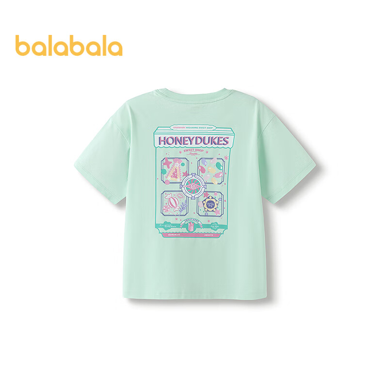 Balabala Kids Girls Short Sleeve T-Shirt 2025 Summer Quick-Dry [Harry Potter Mall Edition] 202225117019