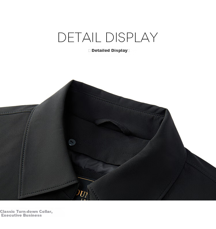 YOUNGOR [Detachable Goose Down Inner Liner Windbreaker] Autumn And Winter Executive Coat, Navy Blue (New), XL (180/100A) 12