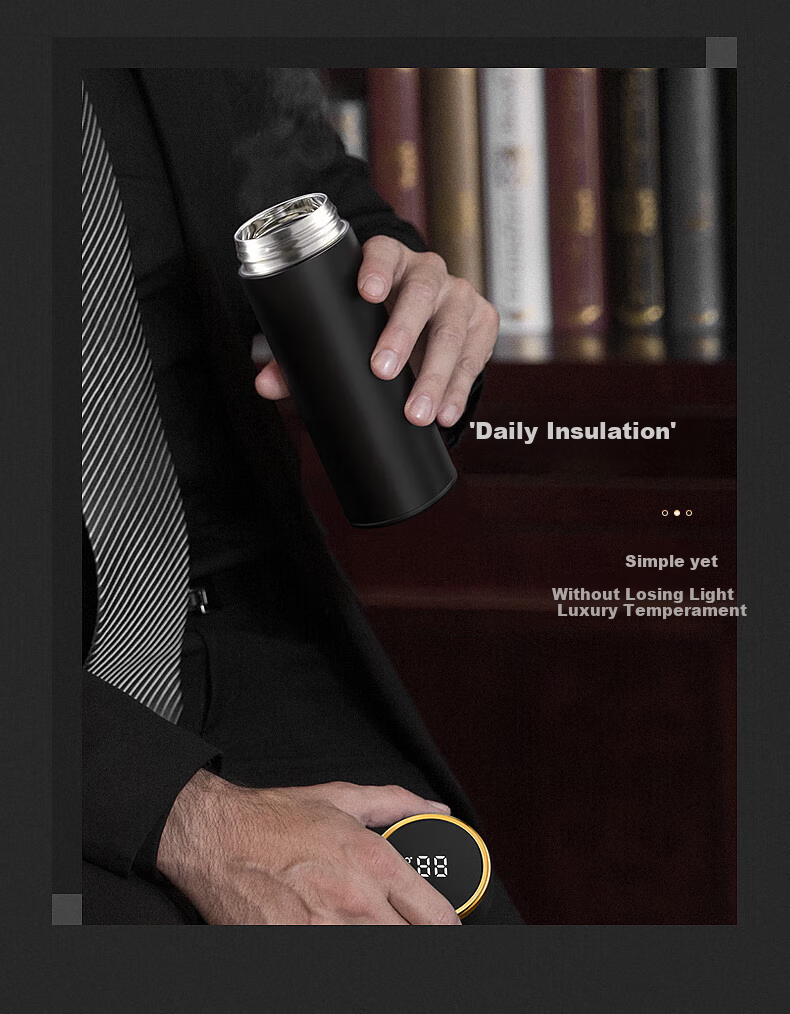 Mixiaoshu Insulated Mug for Men with Tea Infuser Cup, Mid-Autumn Festival Gift for Boyfriend, Father, Birthday Present for Husband, Practical Gift for Me 8