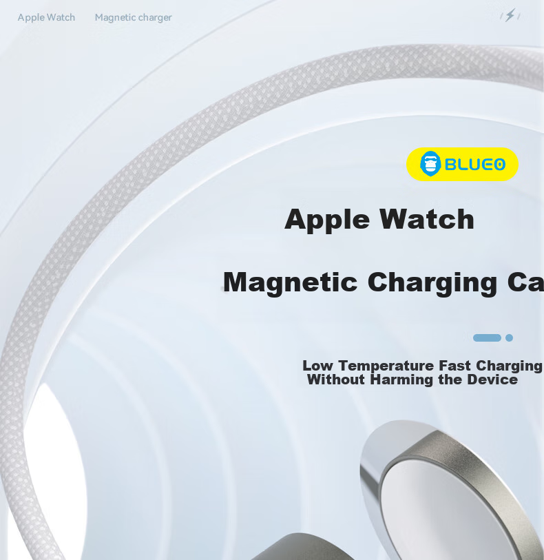 Lanxingxiansheng Compatible with Apple Watch Charger, Apple Watch/4th Generation Noise-Cancelling Earphones Magnetic Wireless Charging Safe Fast Charging Magnetic Base 1