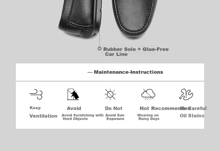 Goldlion Men's Shoes, Business Casual Deer Leather Shoes, Lightweight Slip-On Loafers, G567410232AAB, Black, Size 42 14