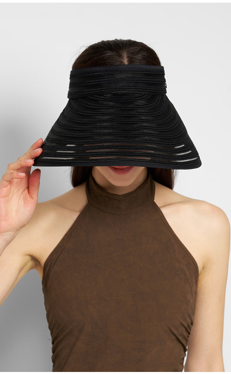 Kenmont Visor Hat for Women, Spring And Summer Face-Covering Sun Protection Hat, UV-Resistant Wide-Brim Outdoor Breathable Beach Sun Hat 6208 3